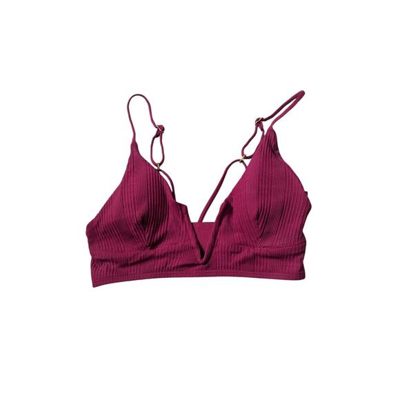 L*Space Bikini Top Cabernet Size Medium New Siren Beach Influencer - Picture 2 of 5